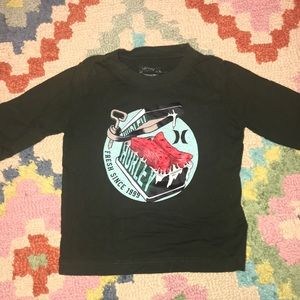 Hurley dark green long sleeve tee